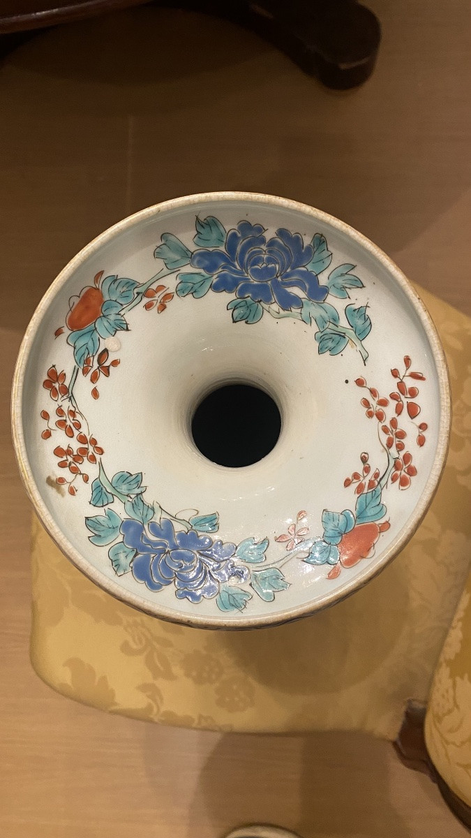 Coppia di vasi in ceramica, del XIX secolo-photo-2