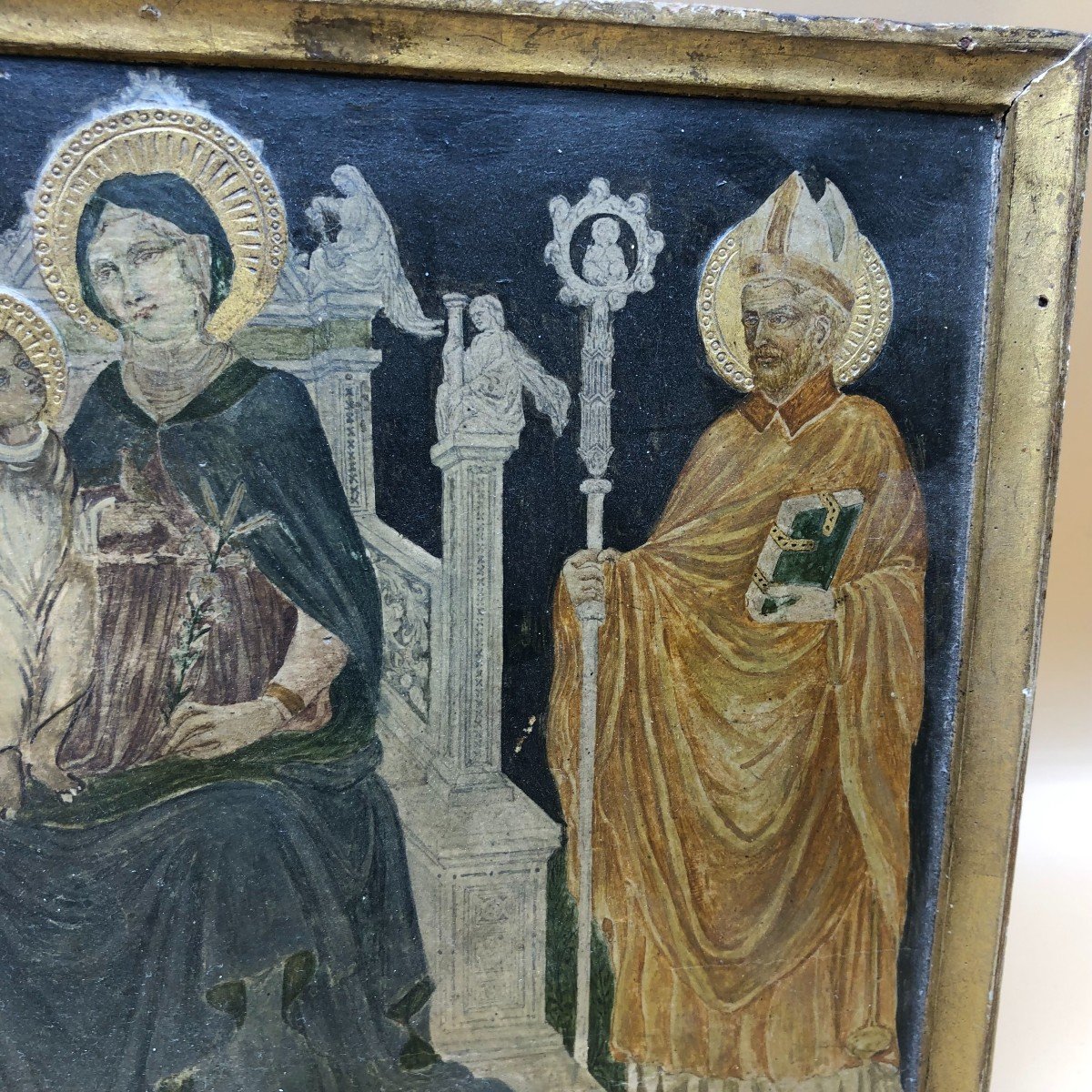 Dipinto ad olio su tavoletta Siena primi '800-photo-4