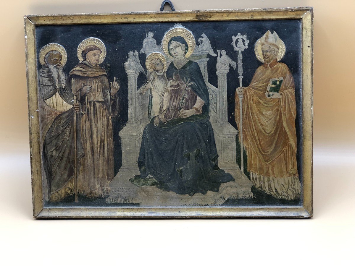 Dipinto ad olio su tavoletta Siena primi '800