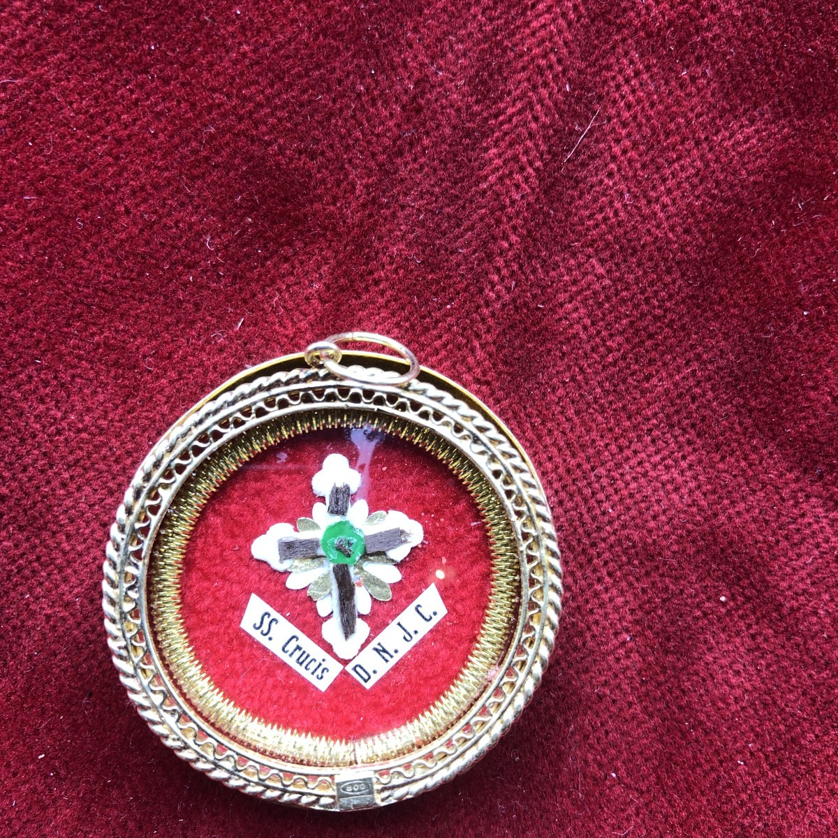 RELIQUIARIO DELLA S.CROCE IN FILIGRANA D'ARGENTO E ARGENTO
