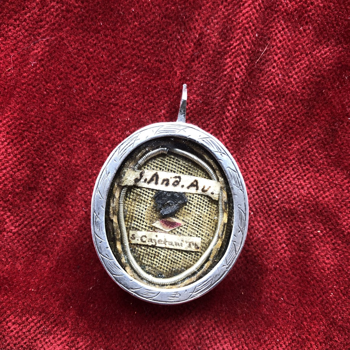 RELIQUIARIO IN ARGENTO DI S.ANDREA AVELLINO E S.GAETANO THIENE 