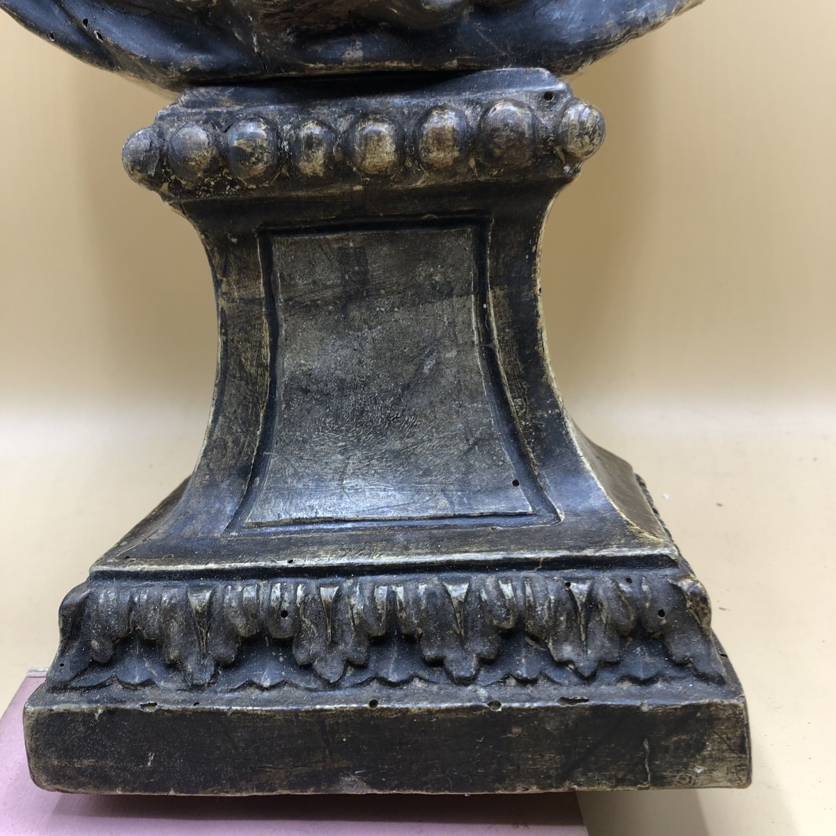 BUSTO RELIQUIARIO DI SAN CRISTOFORO MARTIRE IN LEGNO SCOLPITO E ARGENTATO -photo-4
