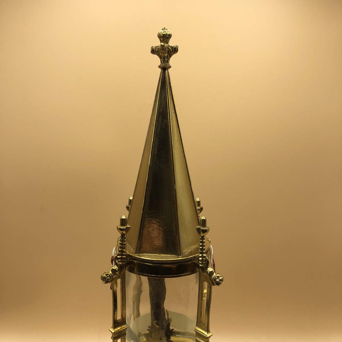 RELIQUIARIO DI S.IGNAZIO VESCOVO E MARTIRE OGGETTO DEL SECOLO XIX° IN STILE GOTICO -photo-3
