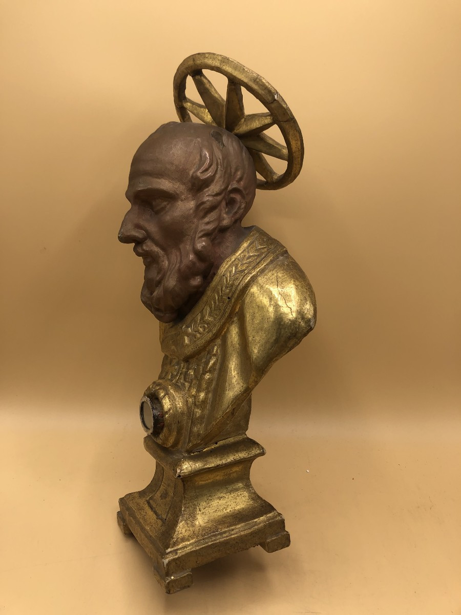 Busto reliquiario di San Nicola di Bari vescovo di Myra-photo-4