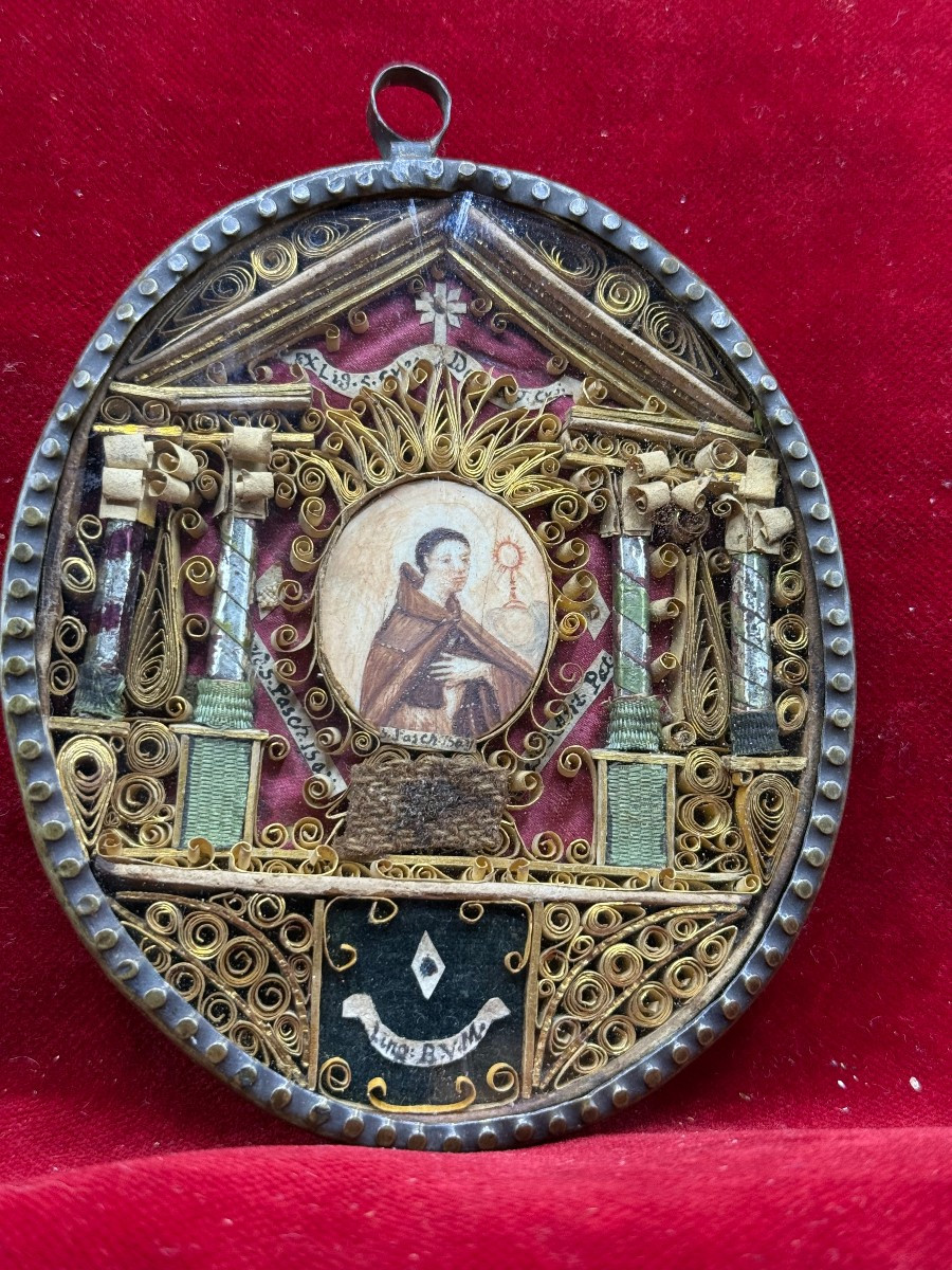 Reliquiario di S.Pasquale Baylon con altre 4 reliquie