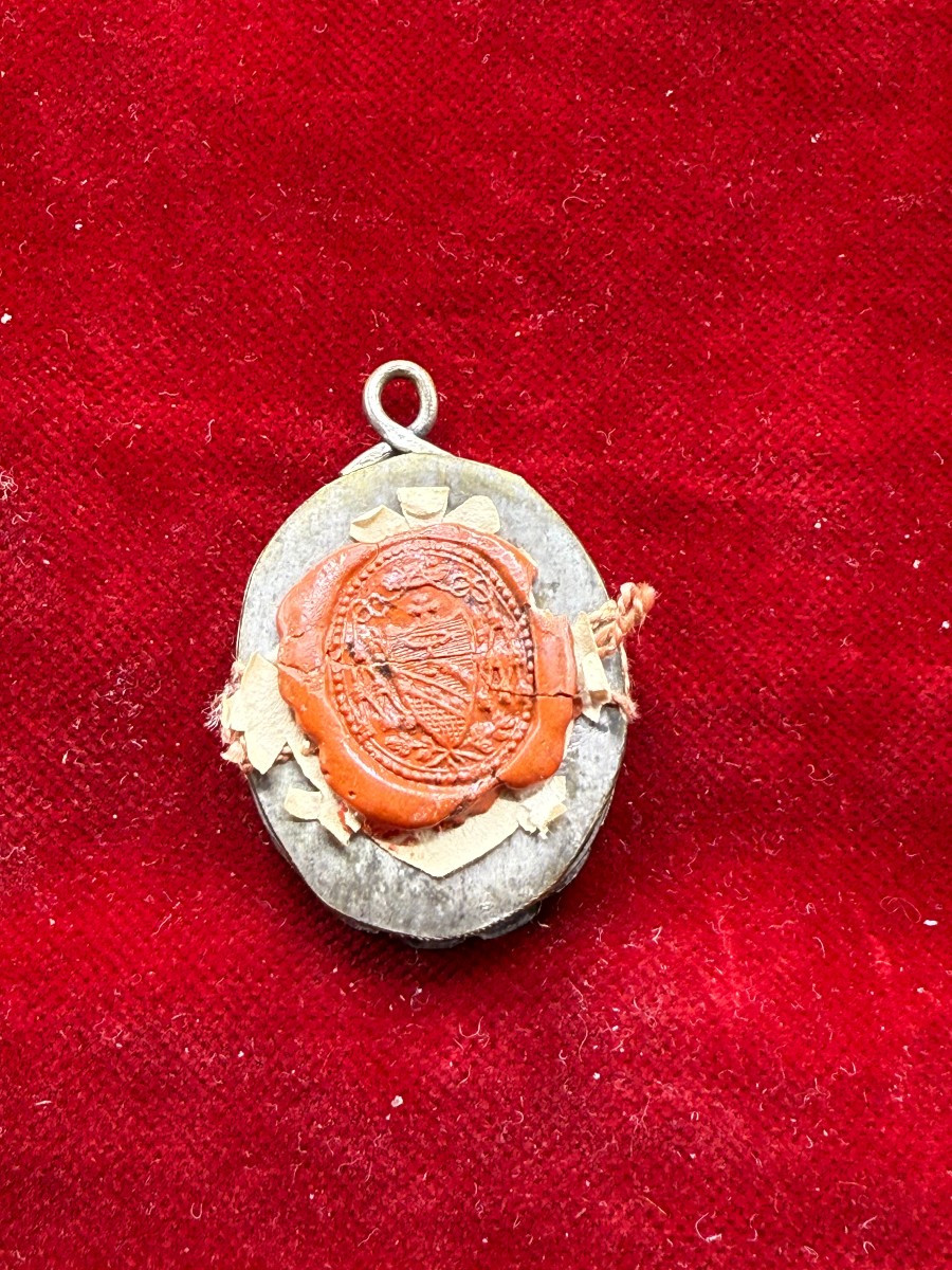 Reliquiario a medaglione di S.Francesco di Sales Vescovo  -photo-2
