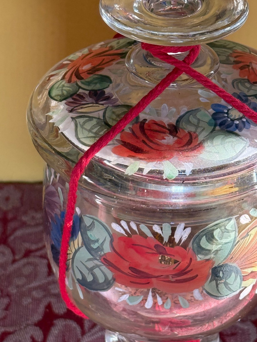 Reliquiario in cristallo dipinto di S.Pietro Igneo Card. e Vesc. di Albano -photo-2