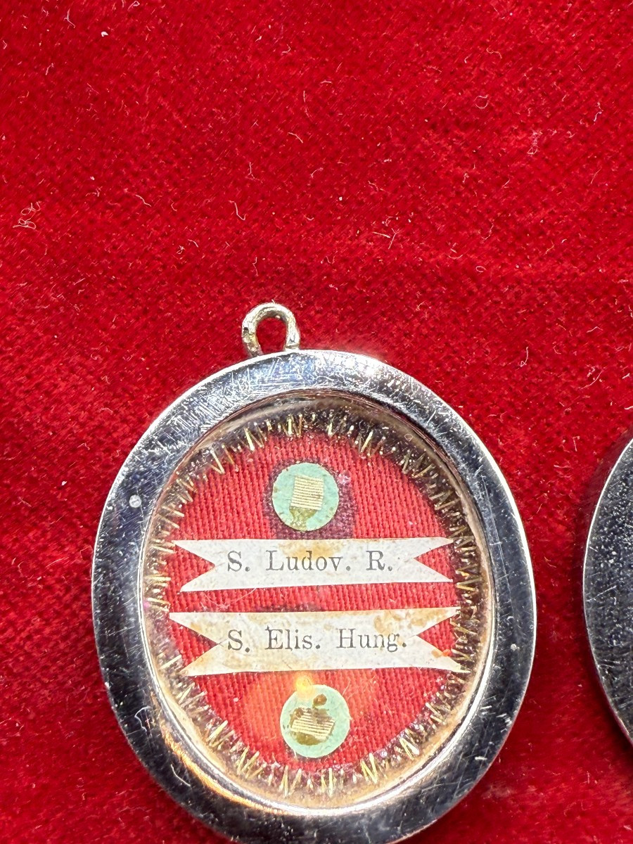 Reliquiario in argento di S.Ludovico ed Elisabetta d'Ungheria-photo-2