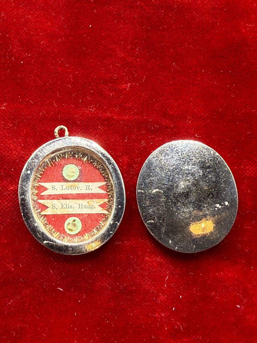 Reliquiario in argento di S.Ludovico ed Elisabetta d'Ungheria