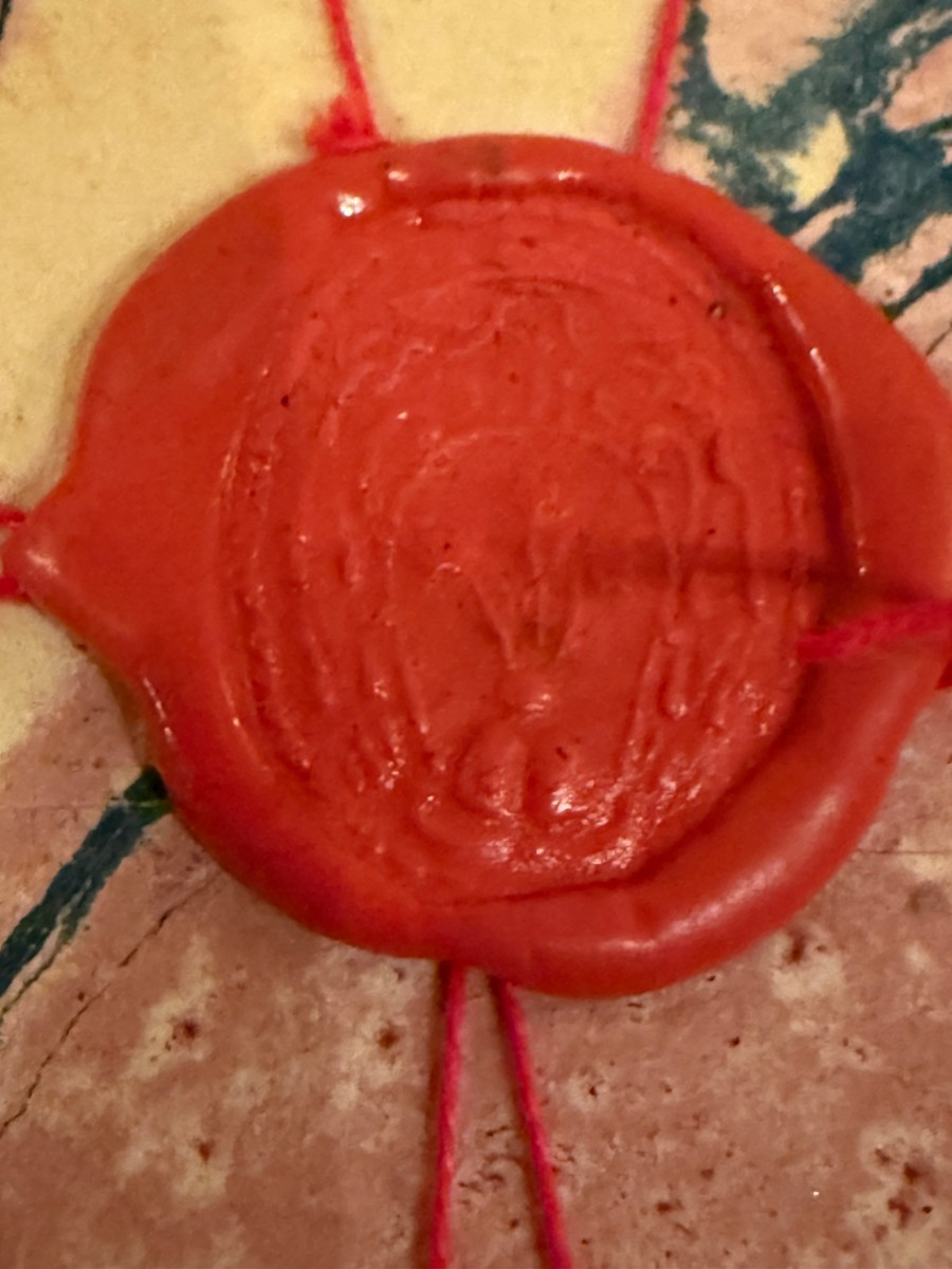 Reliquiario con cornice in bronzo contenente un frammento della Santa Croce di N.S.G.C.  -photo-4