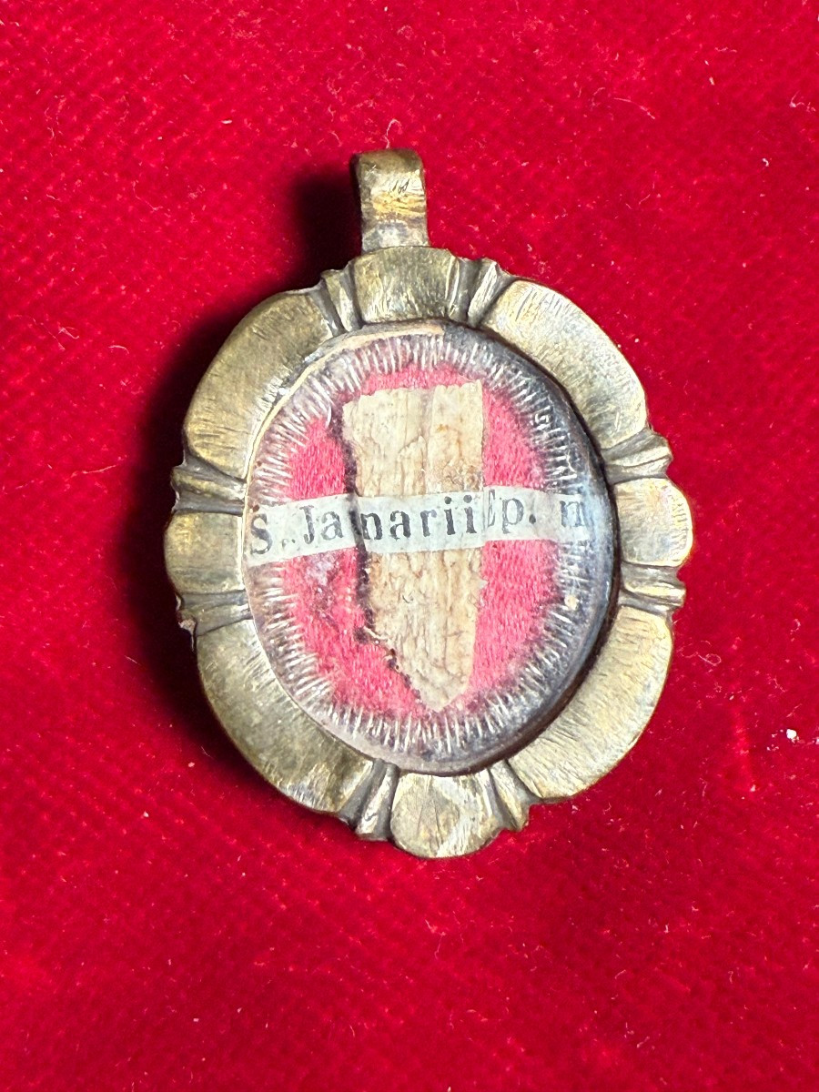 Reliquiario in bronzo di San Gennaro Vescovo 