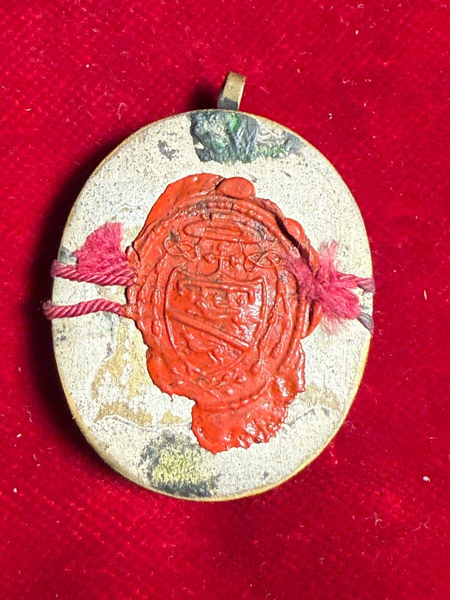 Reliquiario in ottone di S.Andrea Avellino e Gaetano Thiene -photo-2