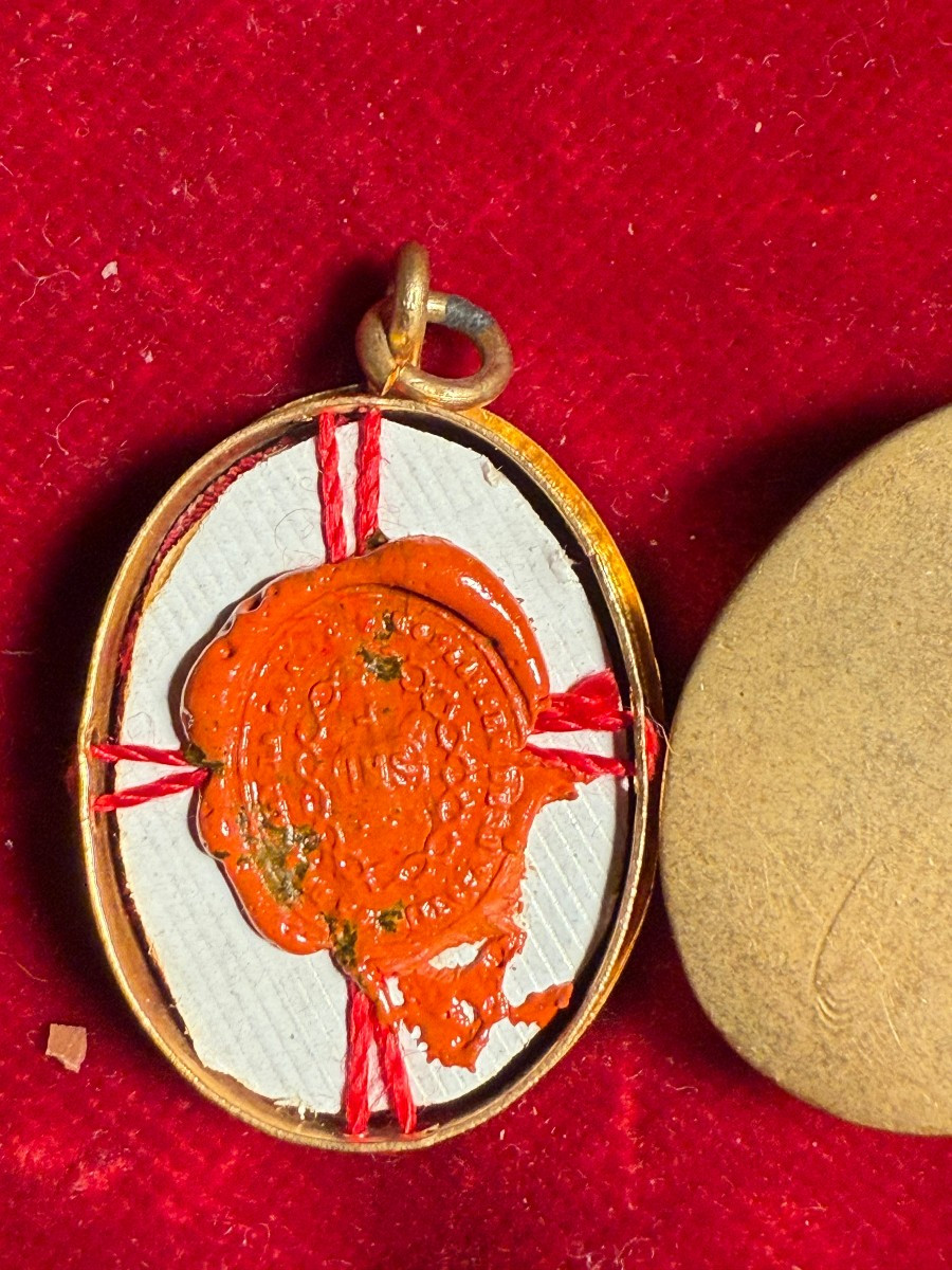 Reliquiario in ottone di Santa Margherita Maria ALACOQUE-photo-2