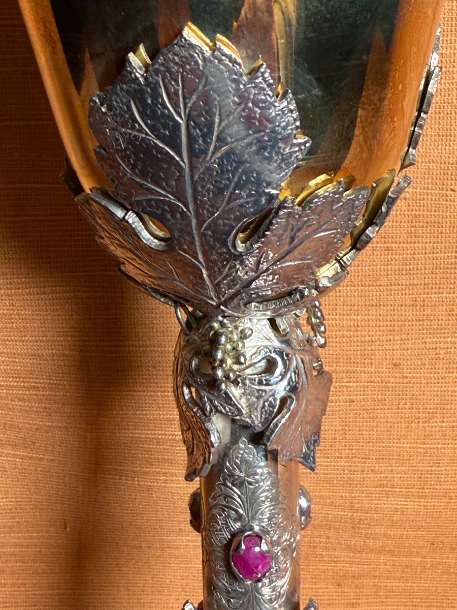 Calice da Messa in argento sbalzato e bulinato -photo-5