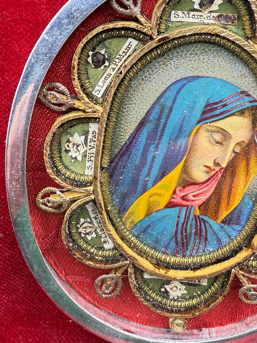 Reliquiario con frammenti di 8 santi -photo-2