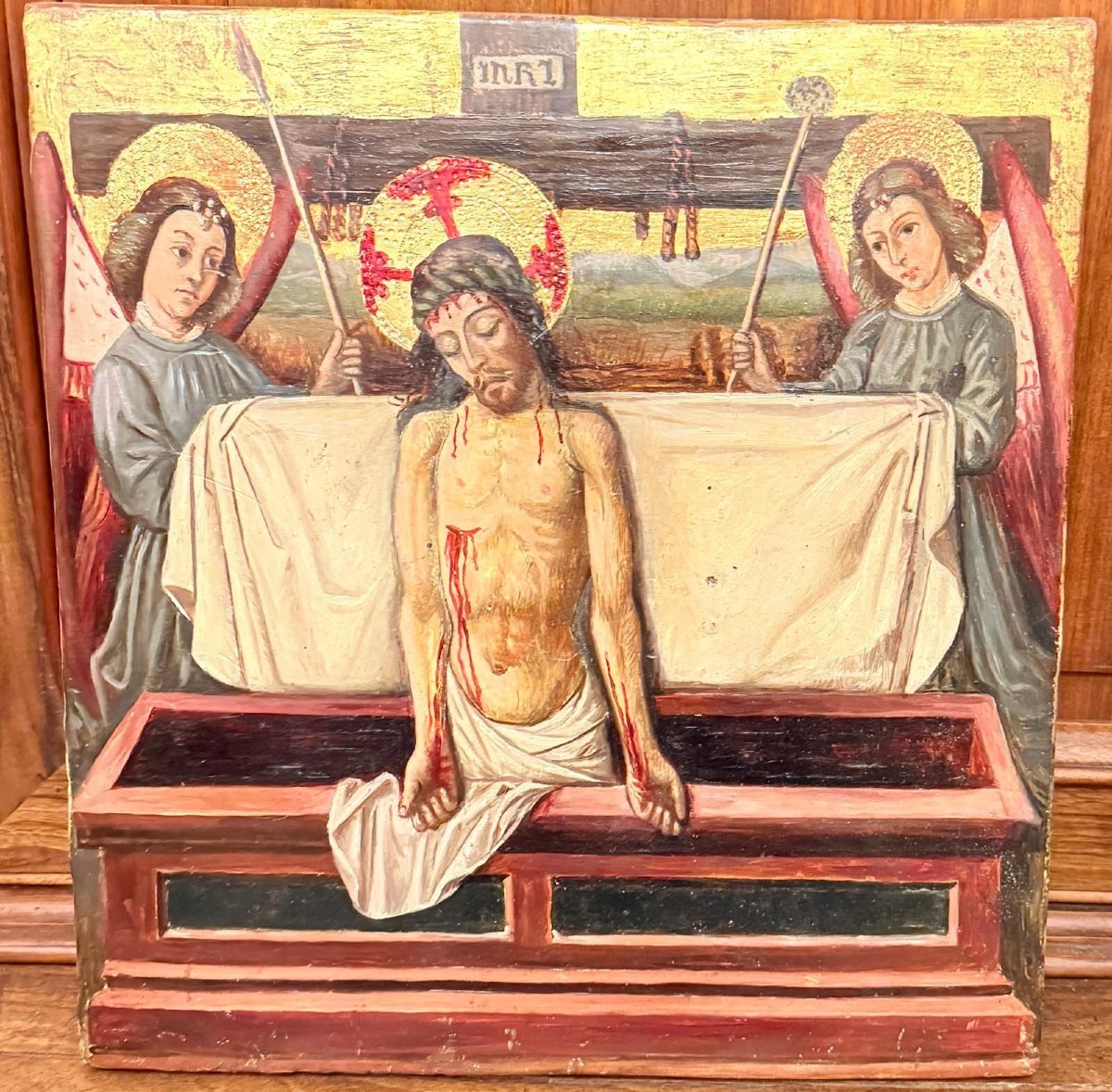 Icona rappresentante Gesù nel sepolcro 