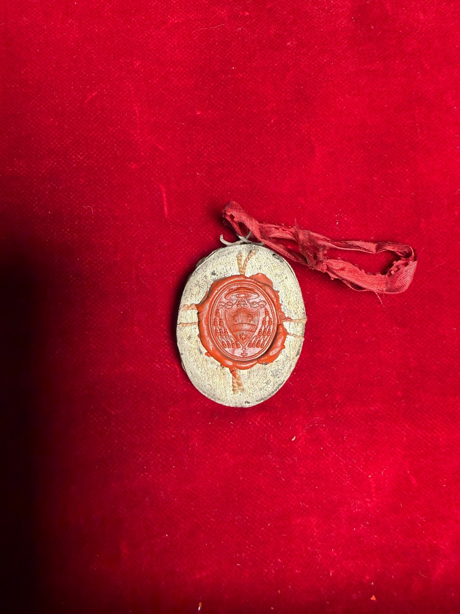 Reliquiario ovale in metallo argentato di S.Paolo Apostolo  -photo-2