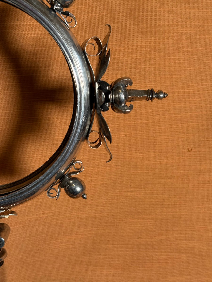 Ostensorio-reliquiario in argento sbalzato e cesellato di stile spagnolo -photo-2