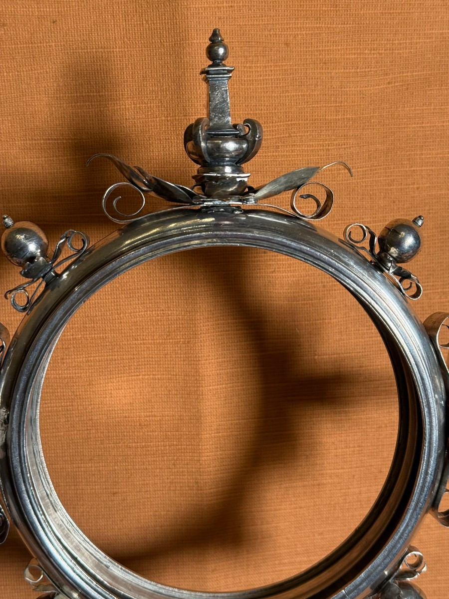 Ostensorio-reliquiario in argento sbalzato e cesellato di stile spagnolo -photo-3