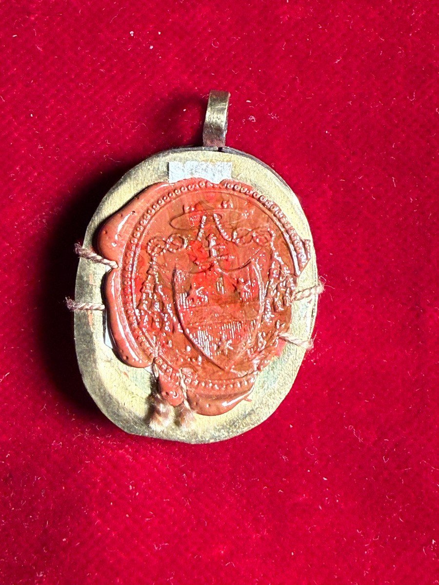 Reliquiario della S.Croce di N.S.G.C. metallo dorato -photo-2