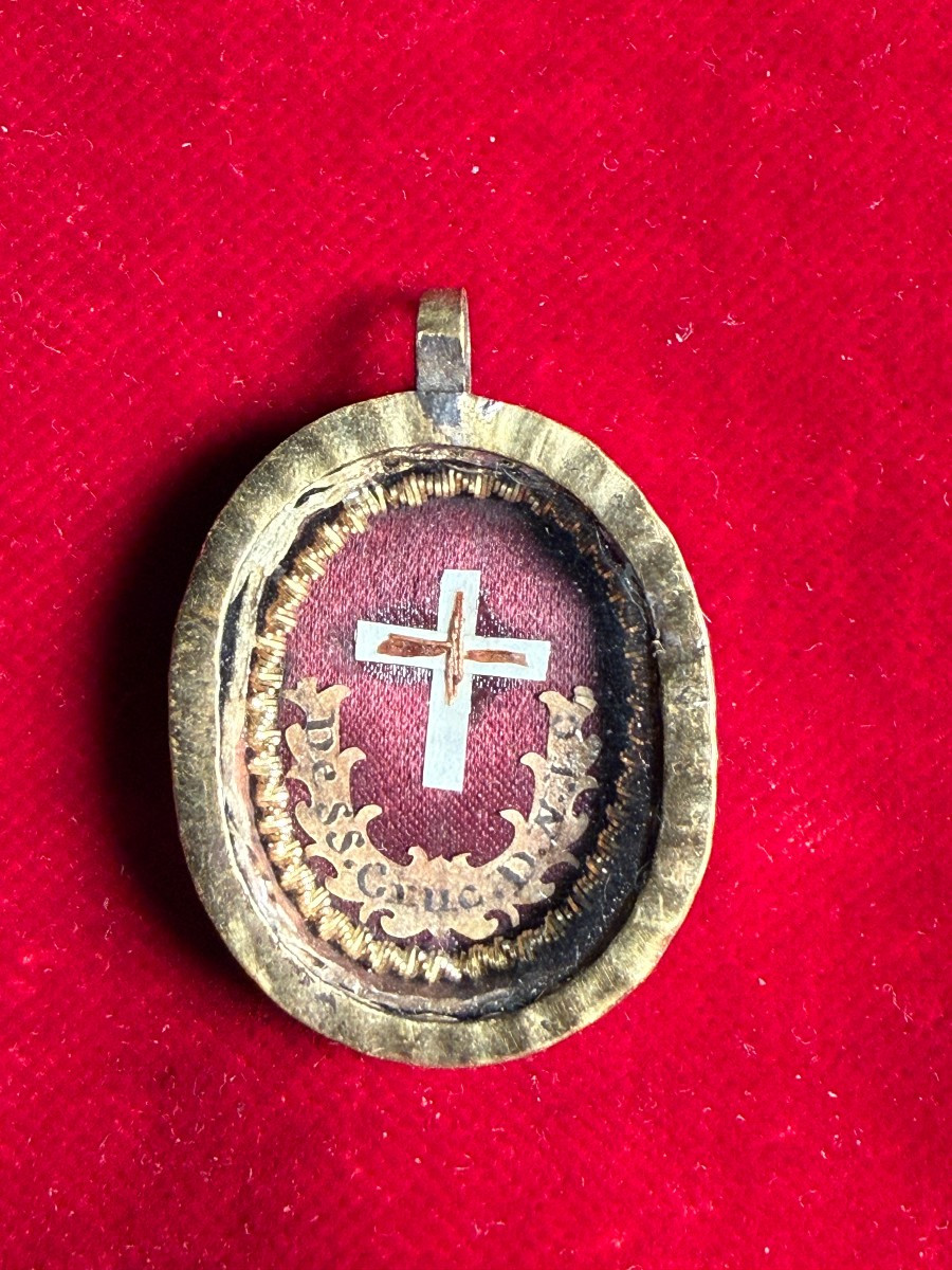 Reliquiario della S.Croce di N.S.G.C. metallo dorato 