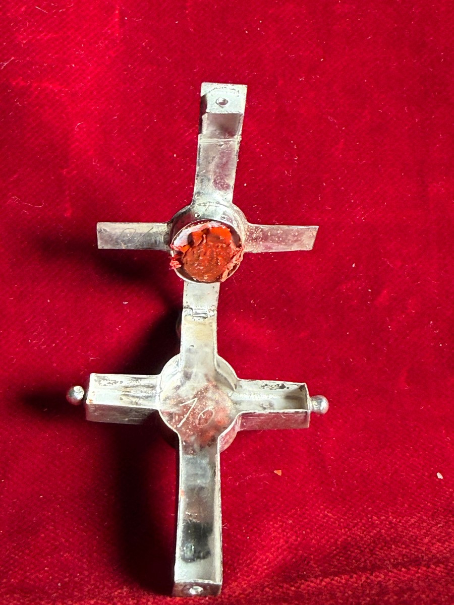 Stauroteca in argento di stile francese  -photo-2