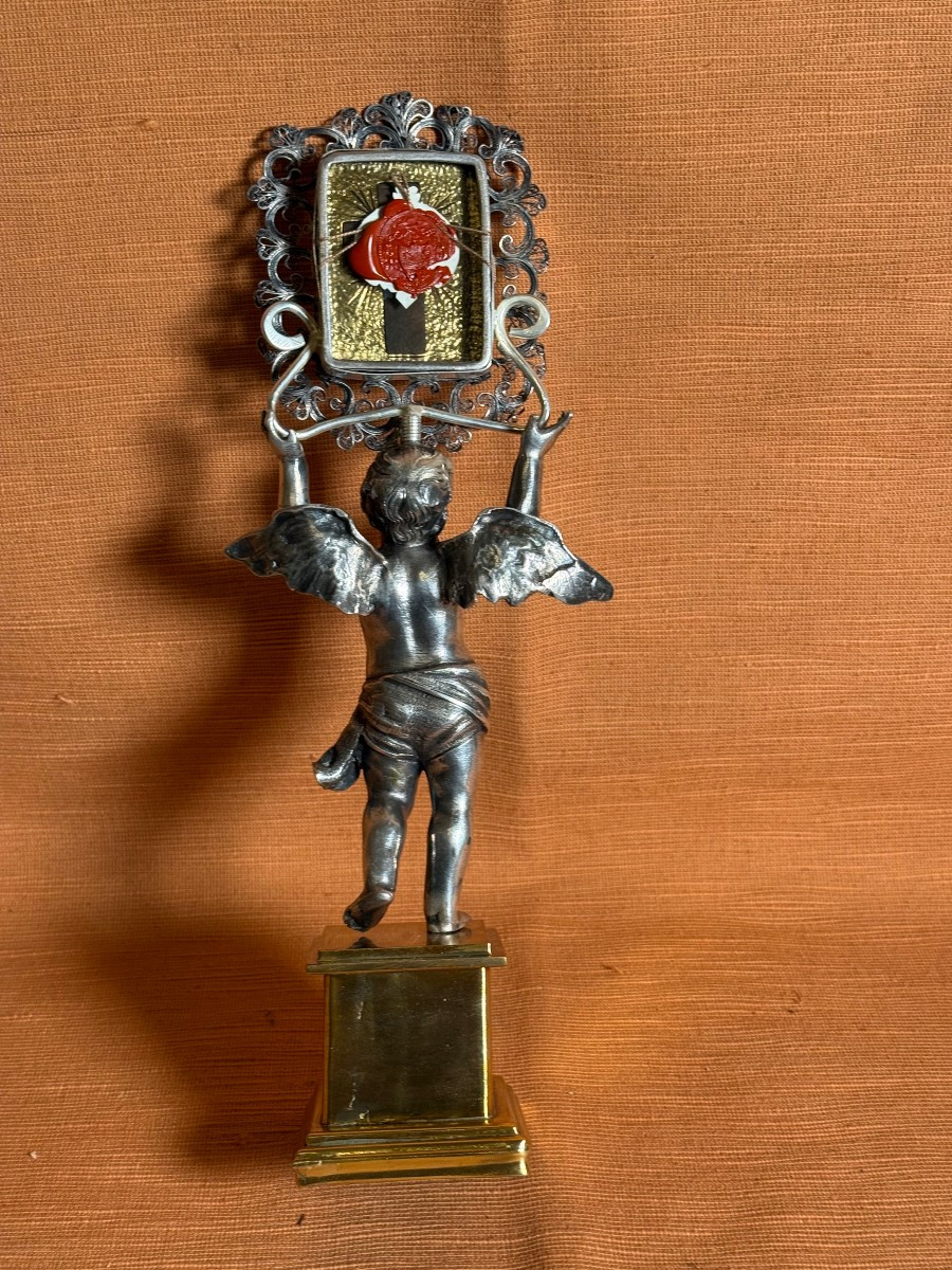 Reliquiario della S.Croce di N.S.G.C. in argento massiccio-photo-2