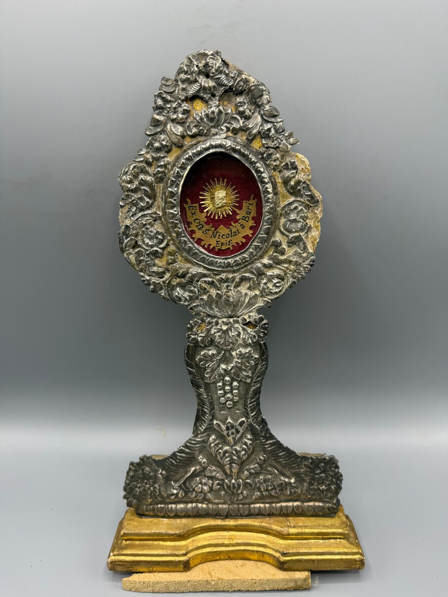 Reliquiario in argento di S.Nicola vescovo di Myra 
