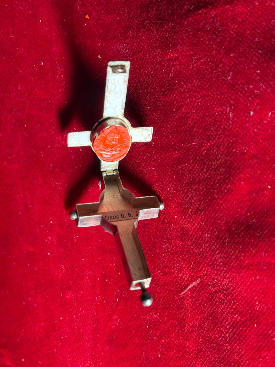 Stauroteca in argento  Dimensioni: 4,5 x 3 cm-photo-2