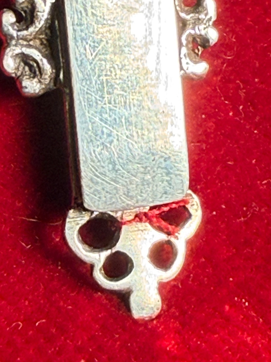 Teca in argento a croce vuota -photo-3