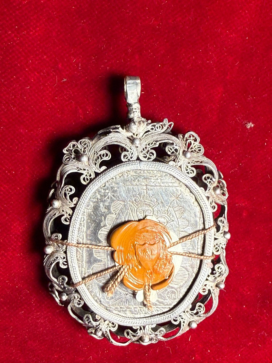 Reliquiario in filigrana d'argento con le reliquie di San Giovacchino e Anna -photo-2