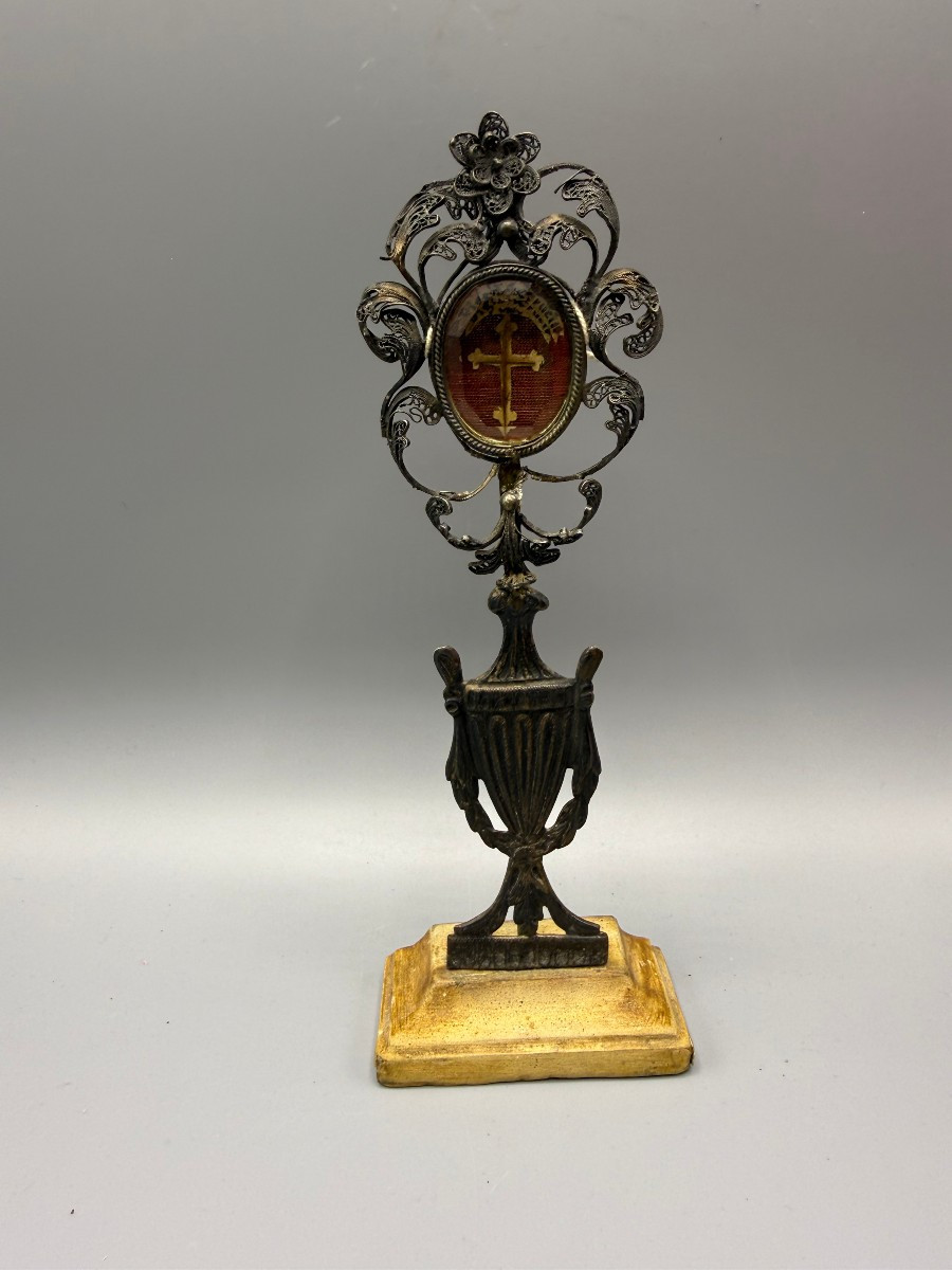 Reliquiario in filigrana d'argento della S.Croce
