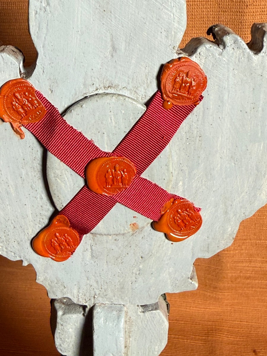 Reliquiario in metallo argentato dei Santi Pietro d'Alcantara e Antonio da Padova  -photo-1