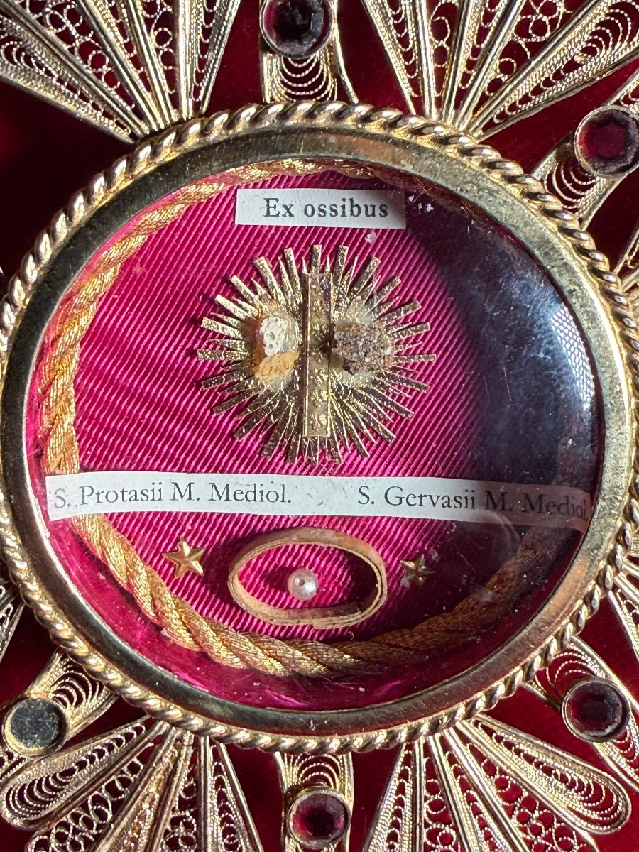 Reliquiario in filigrana d'argento dei Santi Gervasio e Protasio -photo-2