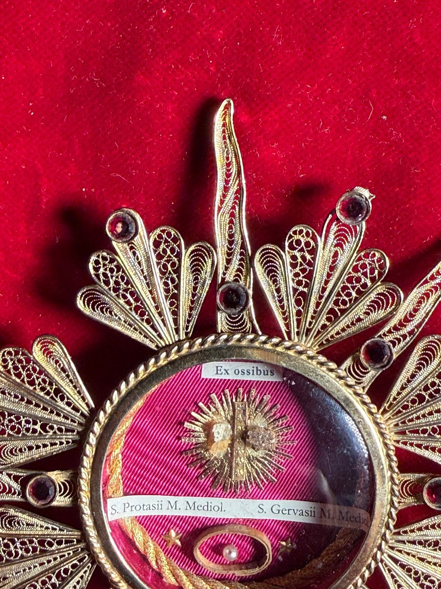 Reliquiario in filigrana d'argento dei Santi Gervasio e Protasio -photo-3