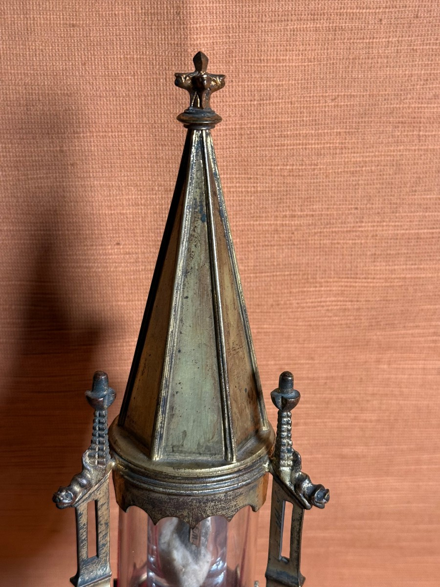 Reliquiario in bronzo di stile gotico con la reliquia di S.Biagio Vescovo -photo-4