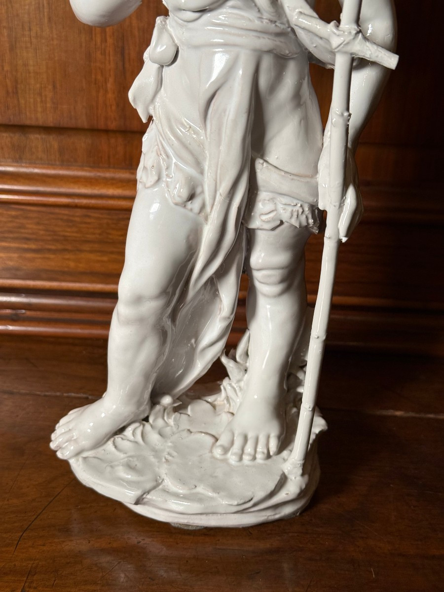 Statuetta in terracotta smaltata di S.Giovanni Battista -photo-3
