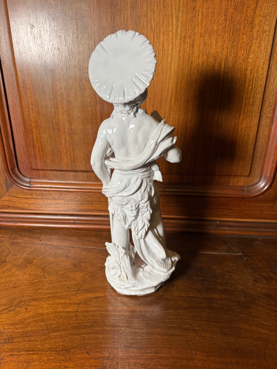 Statuetta in terracotta smaltata di S.Giovanni Battista -photo-1