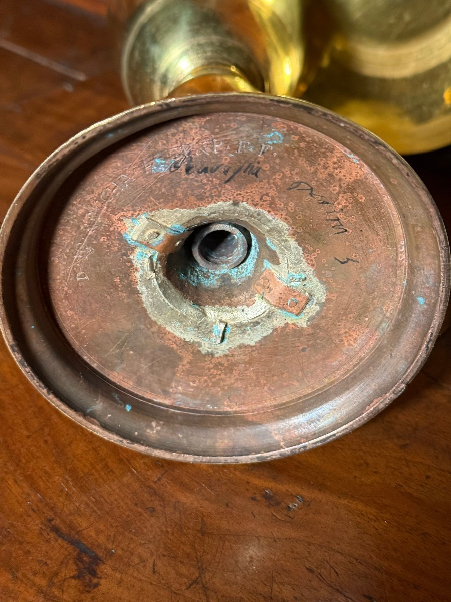 Calice toscano in bronzo dorato della metà del XVII sec. -photo-4