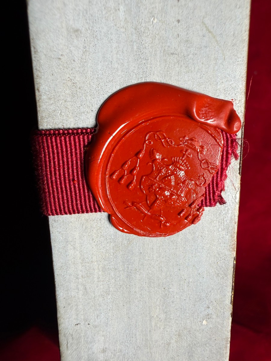 Filigrana in argento con le reliquie dei S.Antonio di Padova e Giustina entro cornice decorata -photo-1