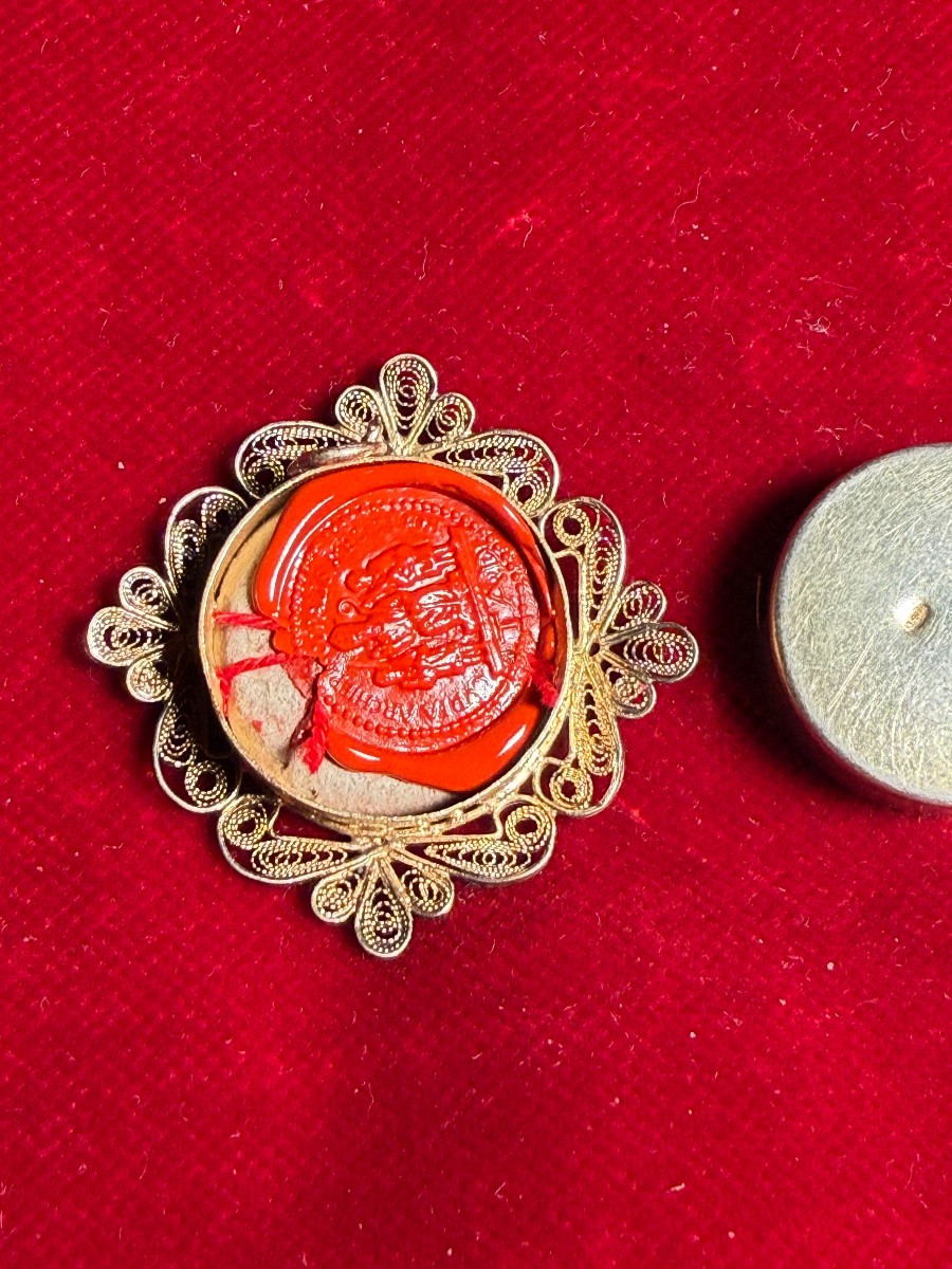 Reliquiario in filigrana d'argento di San Luigi Gonzaga -photo-2