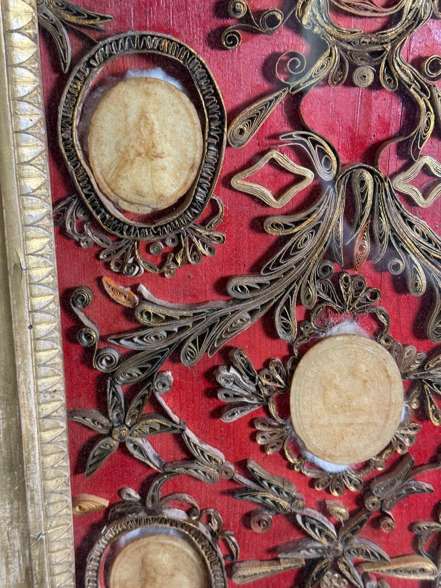 5 Agnus Dei in cornice dorata Impero  -photo-2