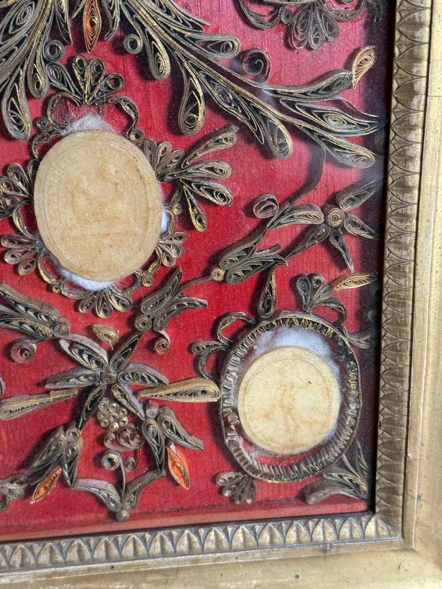 5 Agnus Dei in cornice dorata Impero  -photo-4