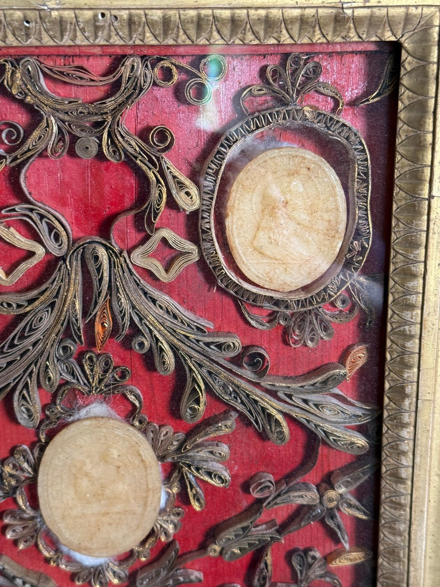 5 Agnus Dei in cornice dorata Impero  -photo-1