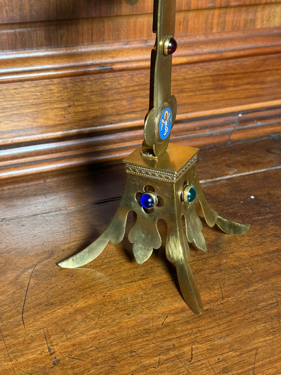 Stauroteca dei primi del '900  con sua reliquia della S.Croce al centro del reliquiario -photo-4