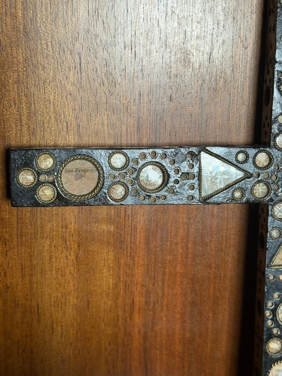Stauroteca spagnola  della metà '600  con sua reliquia della S.Croce al centro del reliquiario -photo-3