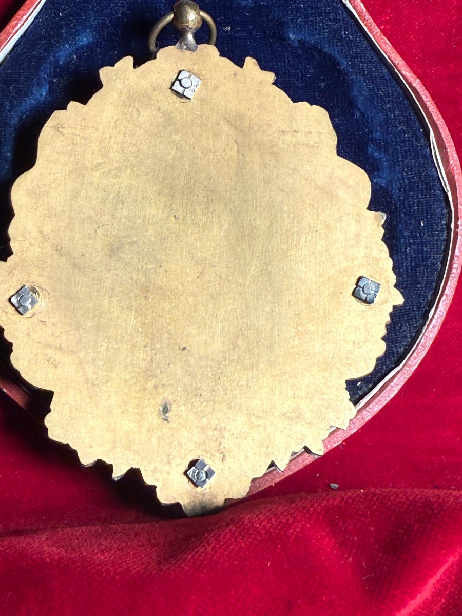 Reliquiario in argento sbalzato e bronzo di S.Antonio da Padova e Luigi Gonzaga in sua custodia-photo-3