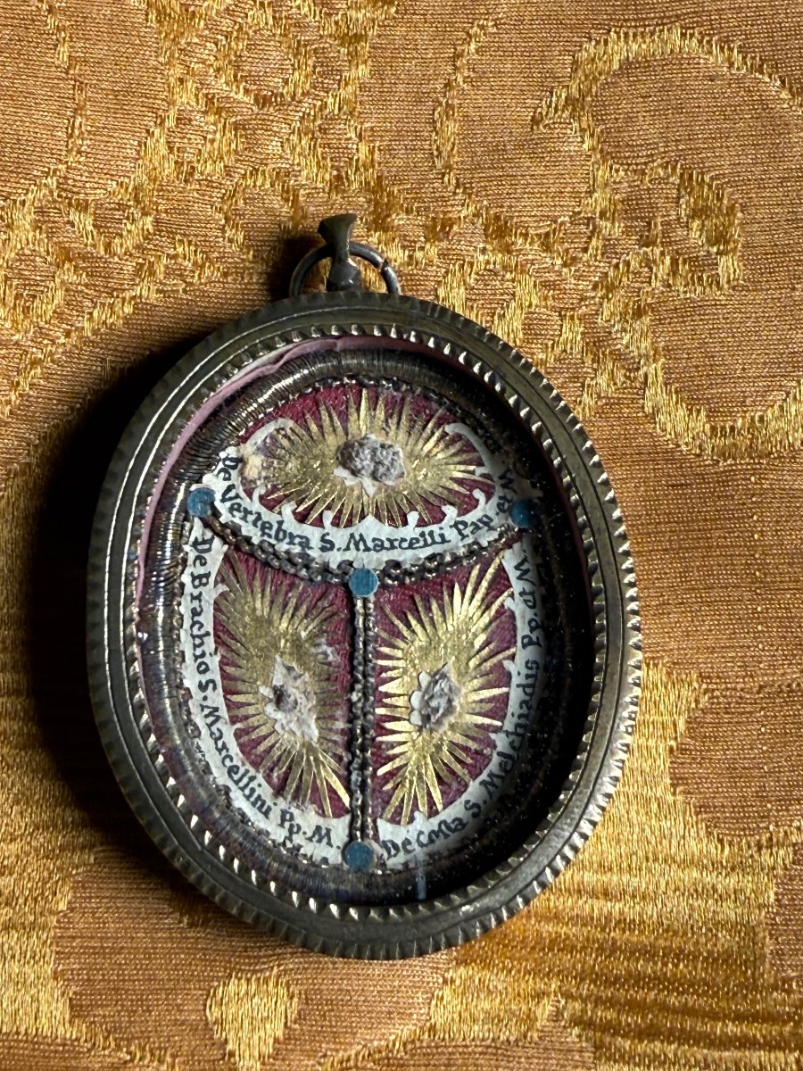Reliquiario dei Santi Papi:  Marcello, Marcellino e Melchiade 