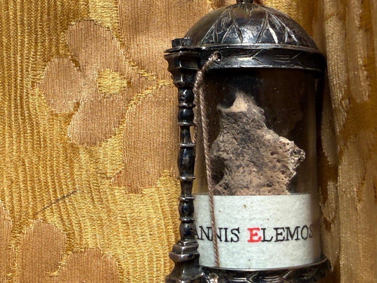 Reliquiario in argento di S.Giovanni l'Elemosiniere Patriarca d'Alessandria  