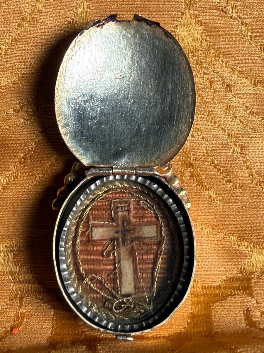 Reliquiario d'argento della Santa Croce di N.S.G.C.  